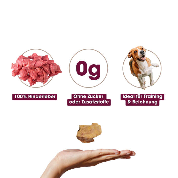 KAUDAS Hundeleckerli RinderleberPur Natursnack